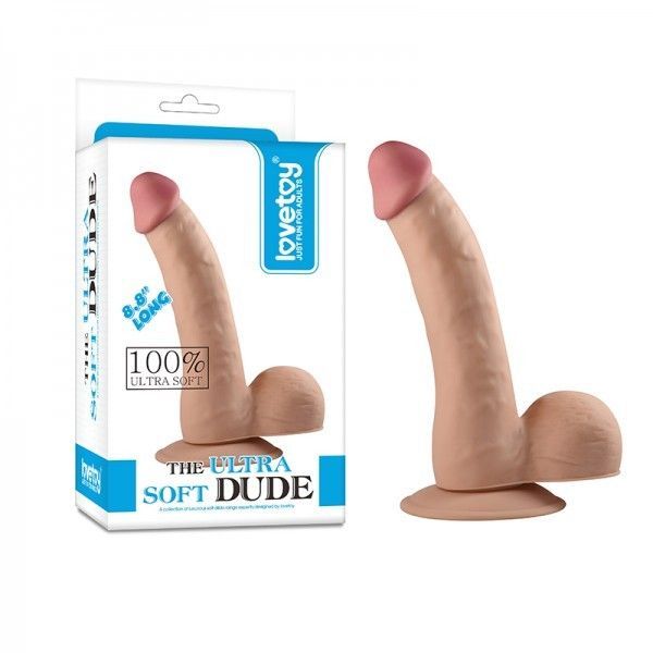 Фаллоимитатор The Ultra Soft Dude с мошонкой