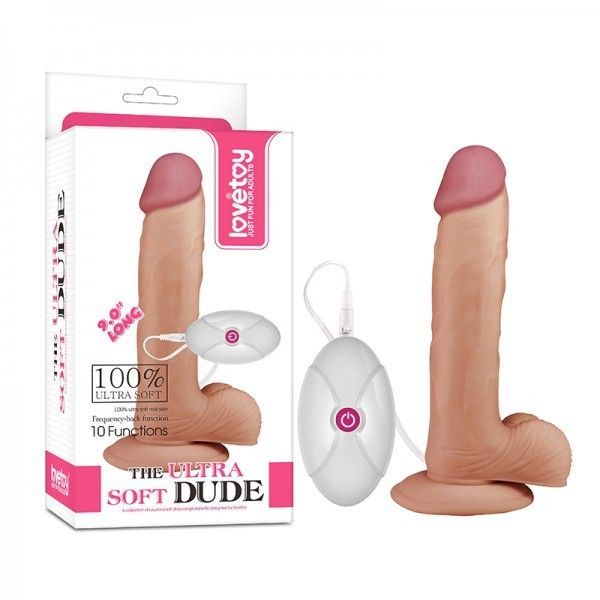 Реалистичный фаллоимитатор на присоске THE ULTRA SOFT DUDE