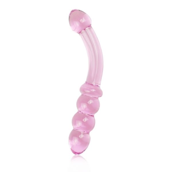 Фаллоимитатор Glass Romance из розового стекла