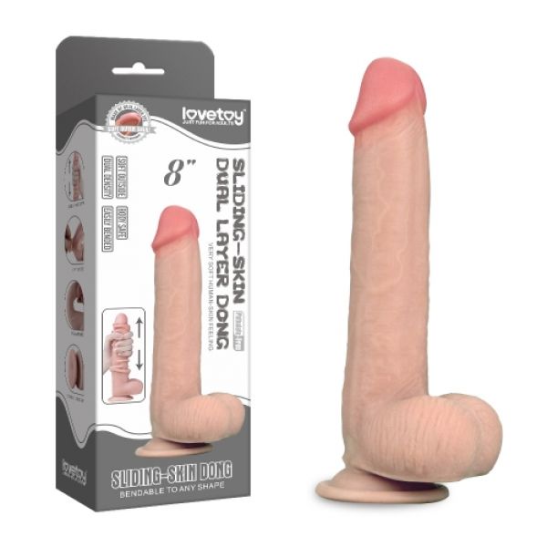 Sliding-Skin Dual Layer Dong 8 inch