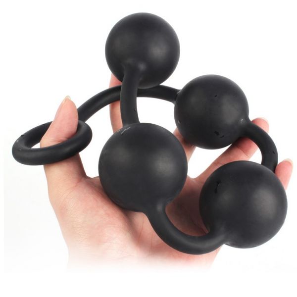 Silicone Anal Pull Ball Plug L