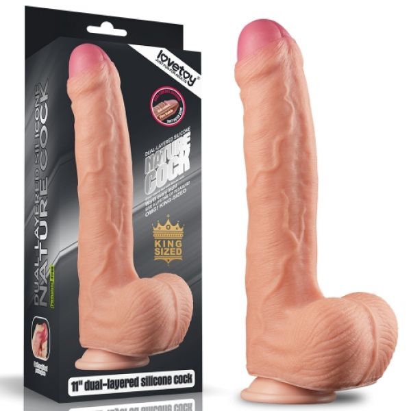 11 Dual Layer Liquid Silicone Cock