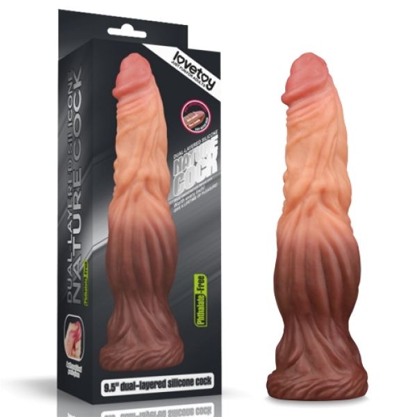 9.5 Dual layered Liquid Silicone Nature Cock