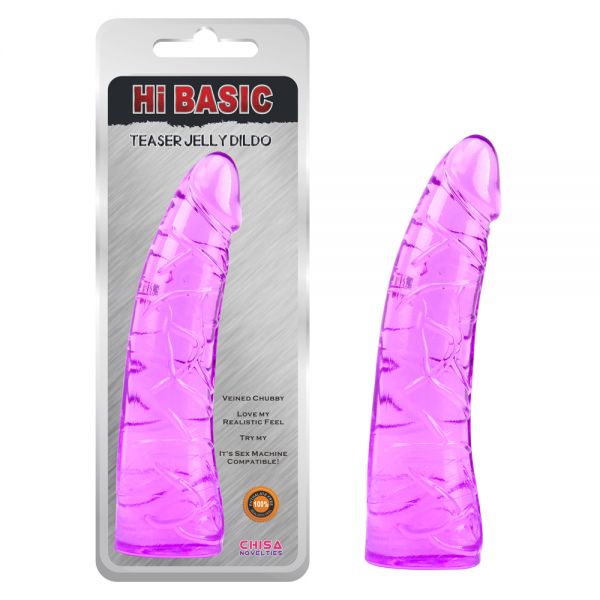 Фиолетовый гелевый фаллоимитатор Teaser Jelly Dildo