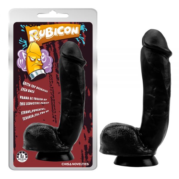 Черный фаллоимитатор на присоске Thrust Her Penis